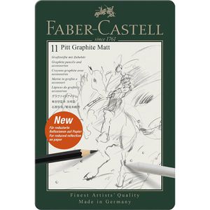 Produktbild für Graphitstifte Faber-Castell 115220, Pitt Matt Set