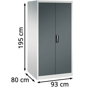 Produktbild für Werkzeugschrank CP-Möbel 8924-00, aus Metall, grau/anthrazit