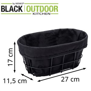 Produktbild für Brotkorb Wenko Bela, aus Metall / Stoff