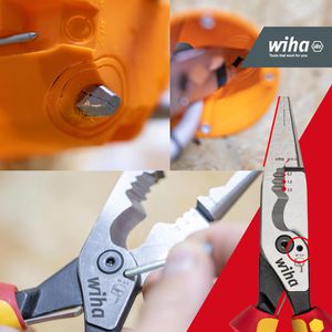 Produktbild für Elektro-Installationszange Wiha 45705 8in1 Industrial electric