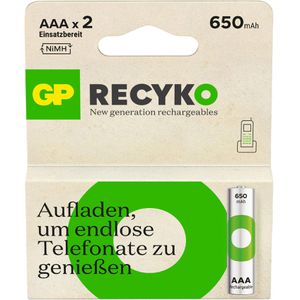 Produktbild für Akku GP Batteries ReCyko 1,2 V, 650 mAh