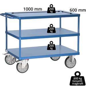 Produktbild für Tischwagen Fetra 2421B, aus Metall