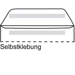 Produktbild für Briefumschläge kaenguruh Recycling grau, C6