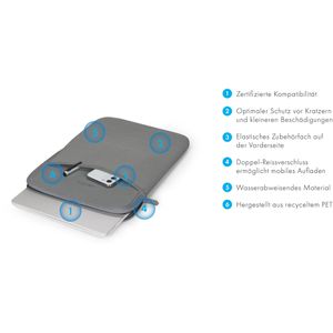 Produktbild für Laptophülle Dicota Eco Slim S, bis 13 Zoll