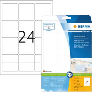 Adressetiketten Herma 4500 Premium, weiß
