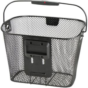 Produktbild für Fahrradkorb KLICKfix Uni, schwarz, aus Metall, 16 Liter