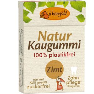 Birkengold Kaugummis Natur Kaugummi Zimt, plastikfrei, 20 Dragees