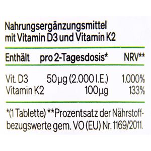 Produktbild für Vitamin-D natural-elements 240 Tabletten