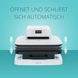 Produktbild für Transferpresse LOKLiK Auto Heat Press, weiß