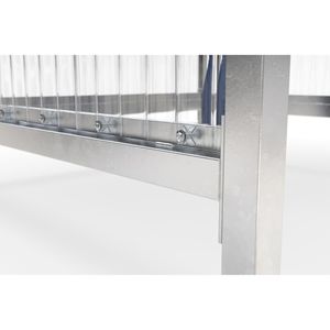 Produktbild für Personenunterstand WSM Jena, silber, aus Metall