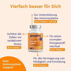 Produktbild für Vitamin-C gloryfeel gepuffert, 365 Kapseln