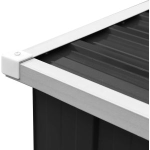 Produktbild für Holzunterstand vidaXL Holzlagerschuppen, anthrazit