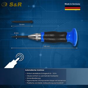 Produktbild für Körner S&amp;R 283.300.101, mit Handschutz, Automatik-Körner