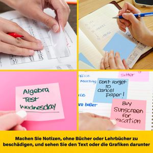 Produktbild für Haftnotizen Post-it Transparent Notes, pastellblau