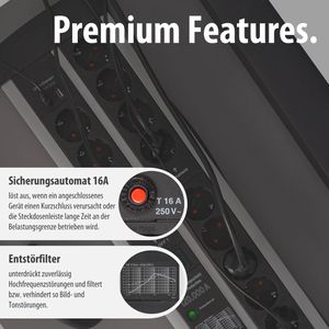 Produktbild für Steckdosenleiste Brennenstuhl Premium-Protect, 3m