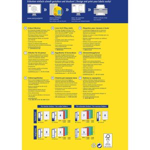 Produktbild für Rückenschilder Zweckform L4767-20, blau