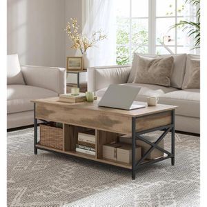 Produktbild für Couchtisch Vasagle LCT215K50, aus Holz / Metall, kamelbraun