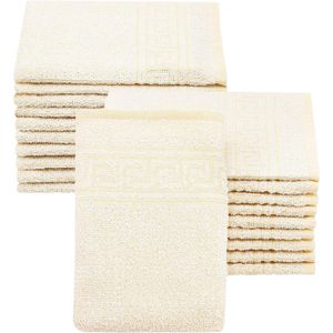 Waschlappen Zollner Tebe Set, gelb, 16 x 22 cm