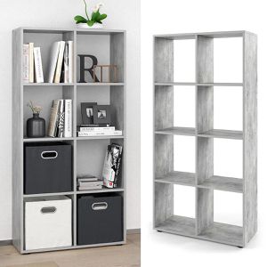 Produktbild für Bücherregal Vicco Scutum, beton grau