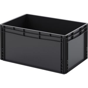 Eurobox AUER ESD EG 64/32 HG, schwarz, 66 Liter