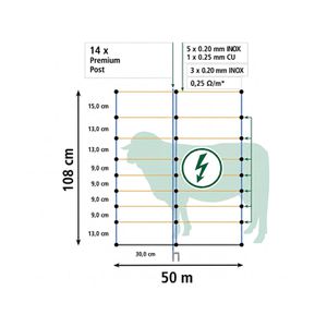 Produktbild für Weidezaunnetz AKO TitanNet Premium 27813, Schafnetz