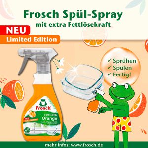 Produktbild für Spülmittel Frosch Spül-Spray, Orange
