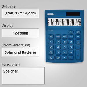 Produktbild für Taschenrechner DESQ New Generation Compact 3010006, dunkelblau