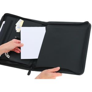 Produktbild für Schreibmappe Alassio 30042, Milano, schwarz, Kunstleder