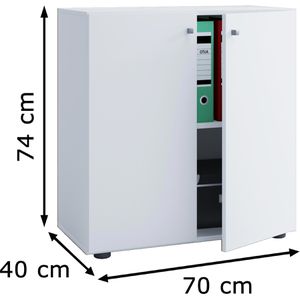 Produktbild für Aktenschrank VCM Lona L 912681, aus Holz