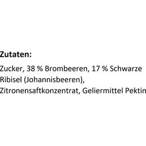 Produktbild für Konfitüre Darbo Naturrein Extra, Brombeer Schwarze Ribsel