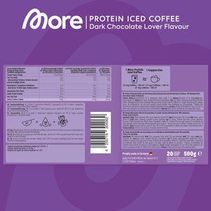 Produktbild für Proteinpulver More Protein Iced Coffee, 500g
