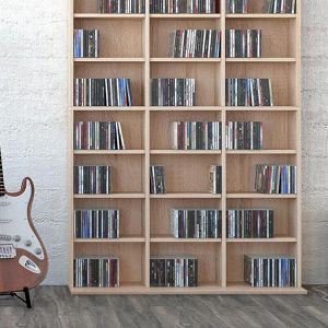 Produktbild für CD-Regal Vicco Jukebox, sonoma eiche