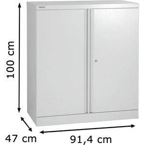 Produktbild für Aktenschrank Bisley Essentials, aus Metall