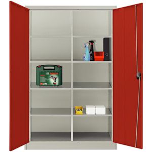 Produktbild für Werkzeugschrank Mauser MKSTM12/5/19E1, aus Metall, grau / rot