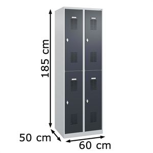 Produktbild für Spind CP-Möbel Basis PLUS, anthrazit