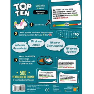 Produktbild für Kartenspiel Cocktail-Games COGD0008, Top Ten