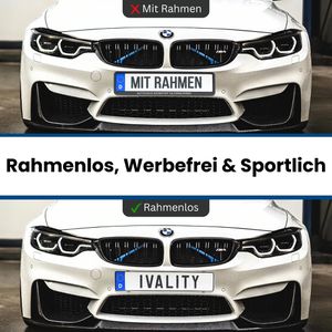 Produktbild für Kennzeichenhalter IVALITY Premium Klick