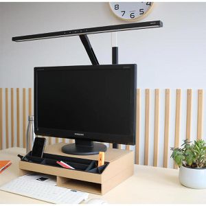 Produktbild für Schreibtischlampe Unilux Elite, schwarz, LED, dimmbar