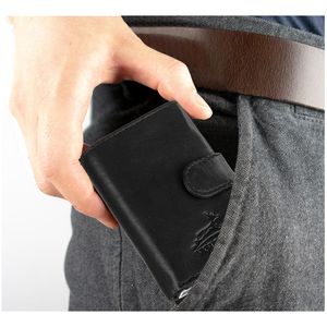 Produktbild für Kreditkartenetui FaVolmer VO24BL, Echt Leder