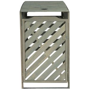 Produktbild für Mülltonnenbox Mendler HWC-J44 XL, Holz