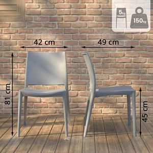 Produktbild für Gartenstuhl CLP Meton, 323838, Kunststoff