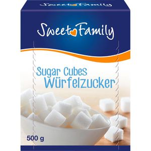 Sweet-Family Würfelzucker, weiß, 500g