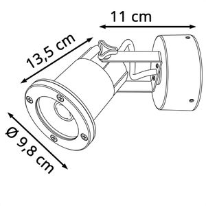 Produktbild für Wandleuchte SLV Nautilus, aus Aluminium, für außen (IP54)