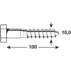 Produktbild für Holzschrauben Connex KL3141100, verzinkt