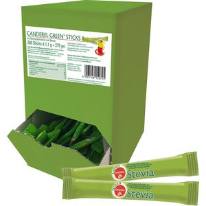 Zuckersticks Canderel Green Stevia, weißer Zucker