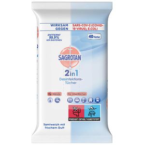 Desinfektionstücher Sagrotan 2in1