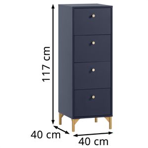 Produktbild für Kommode Schildmeyer Alfa, 155476, nachtblau