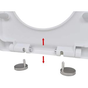 Produktbild für WC-Sitz vidaXL 141765, D-Form, aus Kunststoff