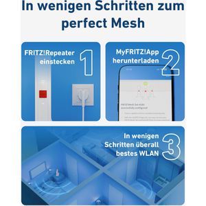 Produktbild für WLAN-Repeater AVM FRITZ!Mesh Set 4200, 20003108, 2er Set