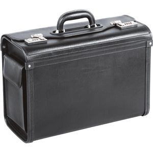 Pilotenkoffer Alassio Genova 45028, schwarz. 25 Liter